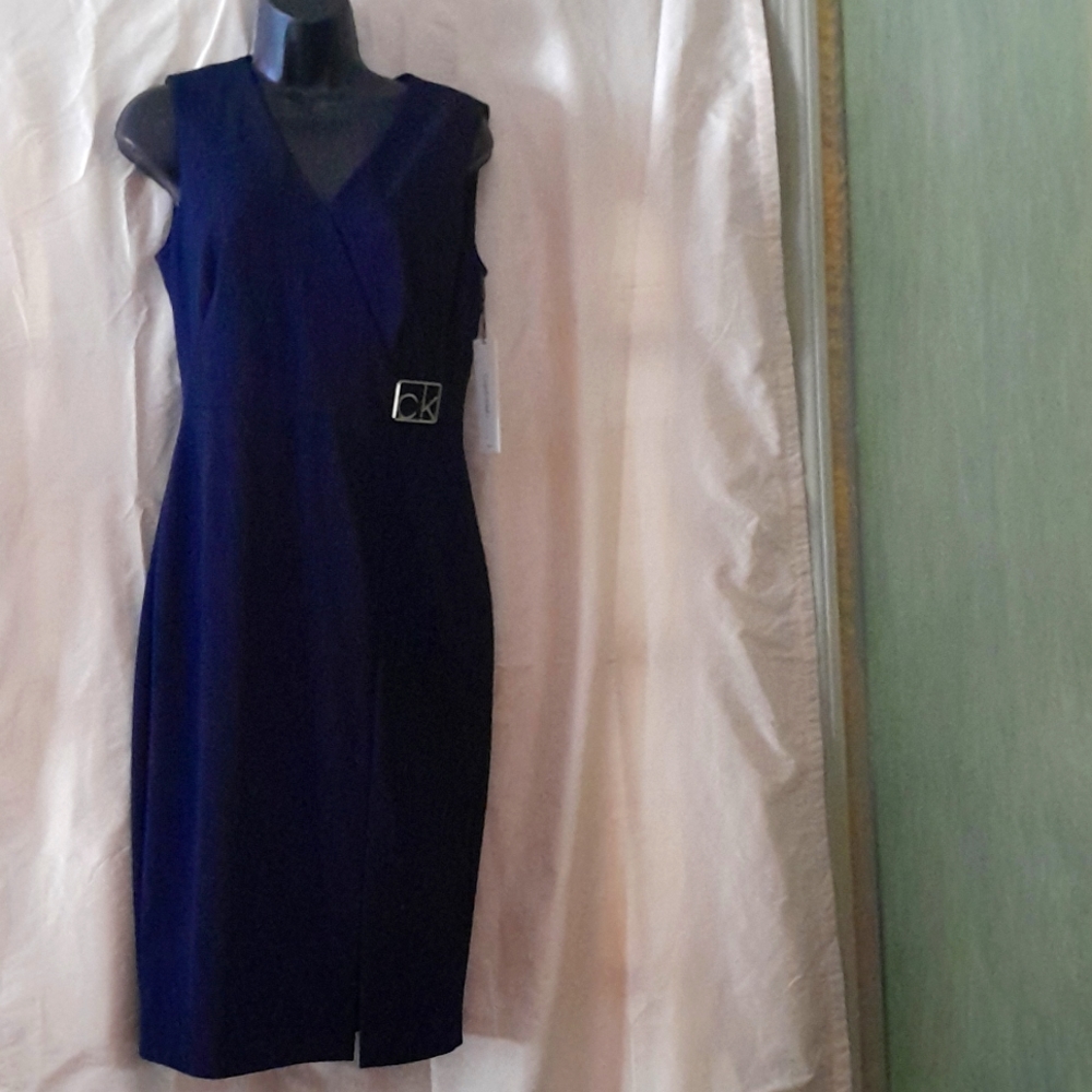 CK dress brand new size 6 navy blue.